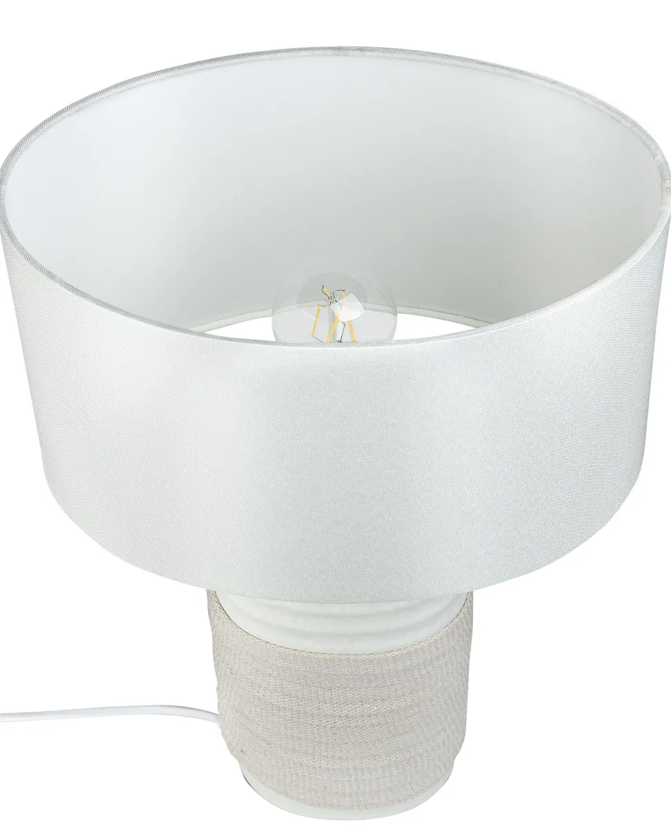 Candeeiro De Mesa Creme Navia