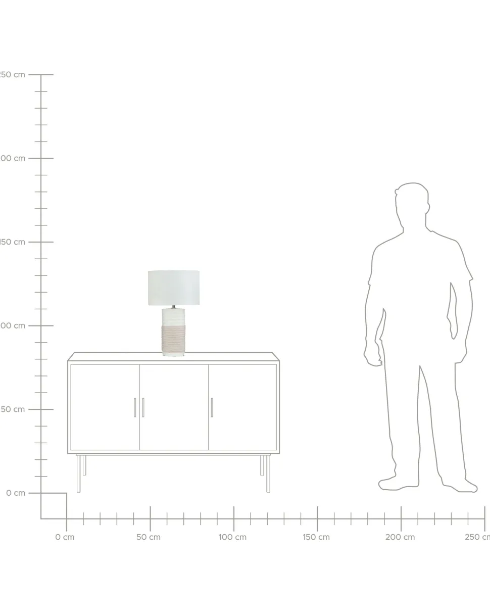 Candeeiro De Mesa Creme Navia