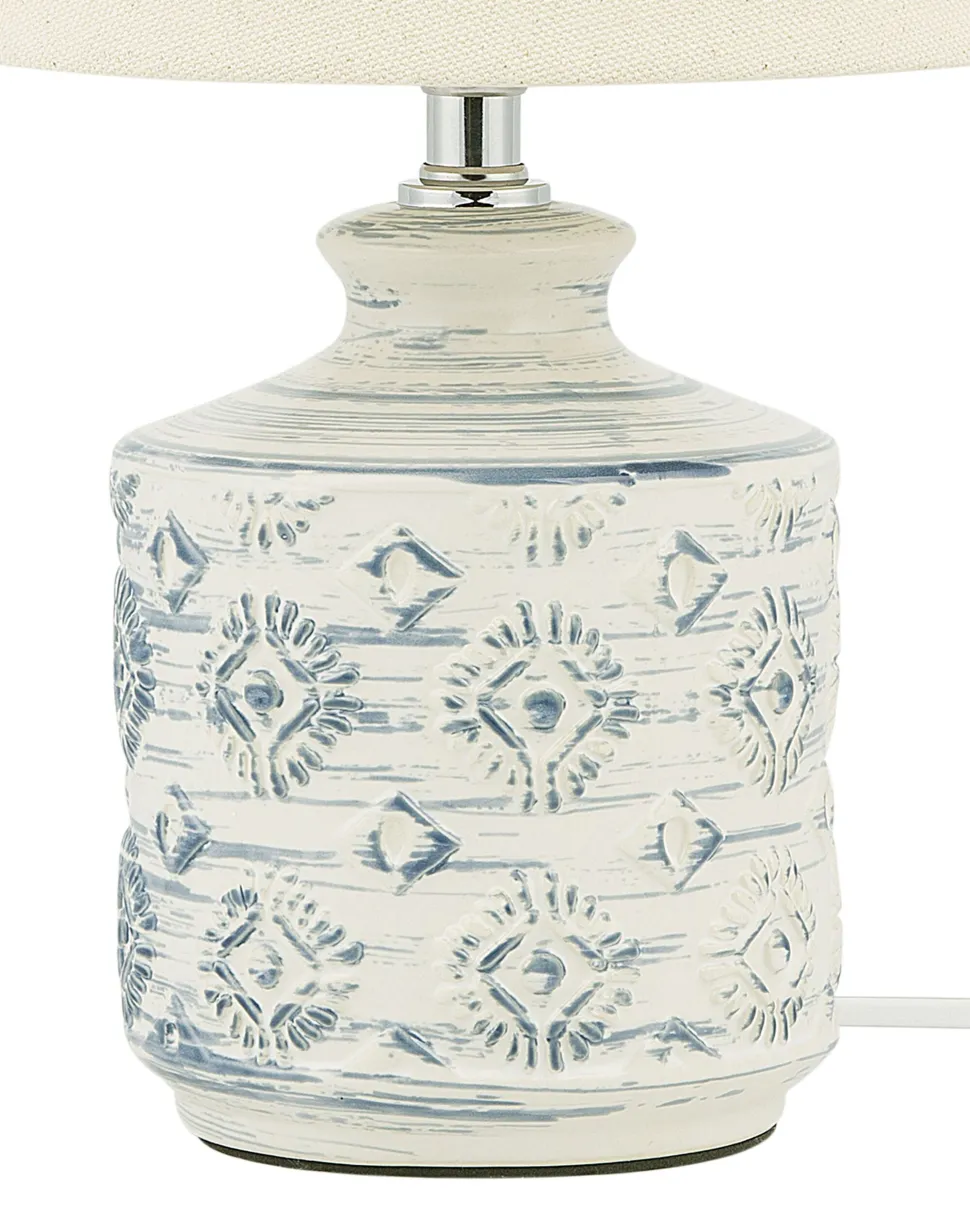 Candeeiro De Mesa Creme Rosanna