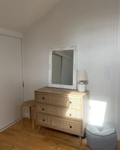 Candeeiro De Mesa Creme Rosanna