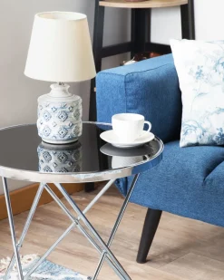 Candeeiro De Mesa Creme Rosanna