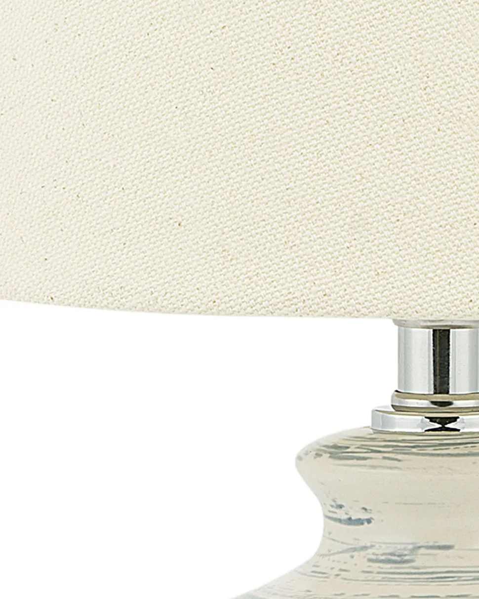 Candeeiro De Mesa Creme Rosanna