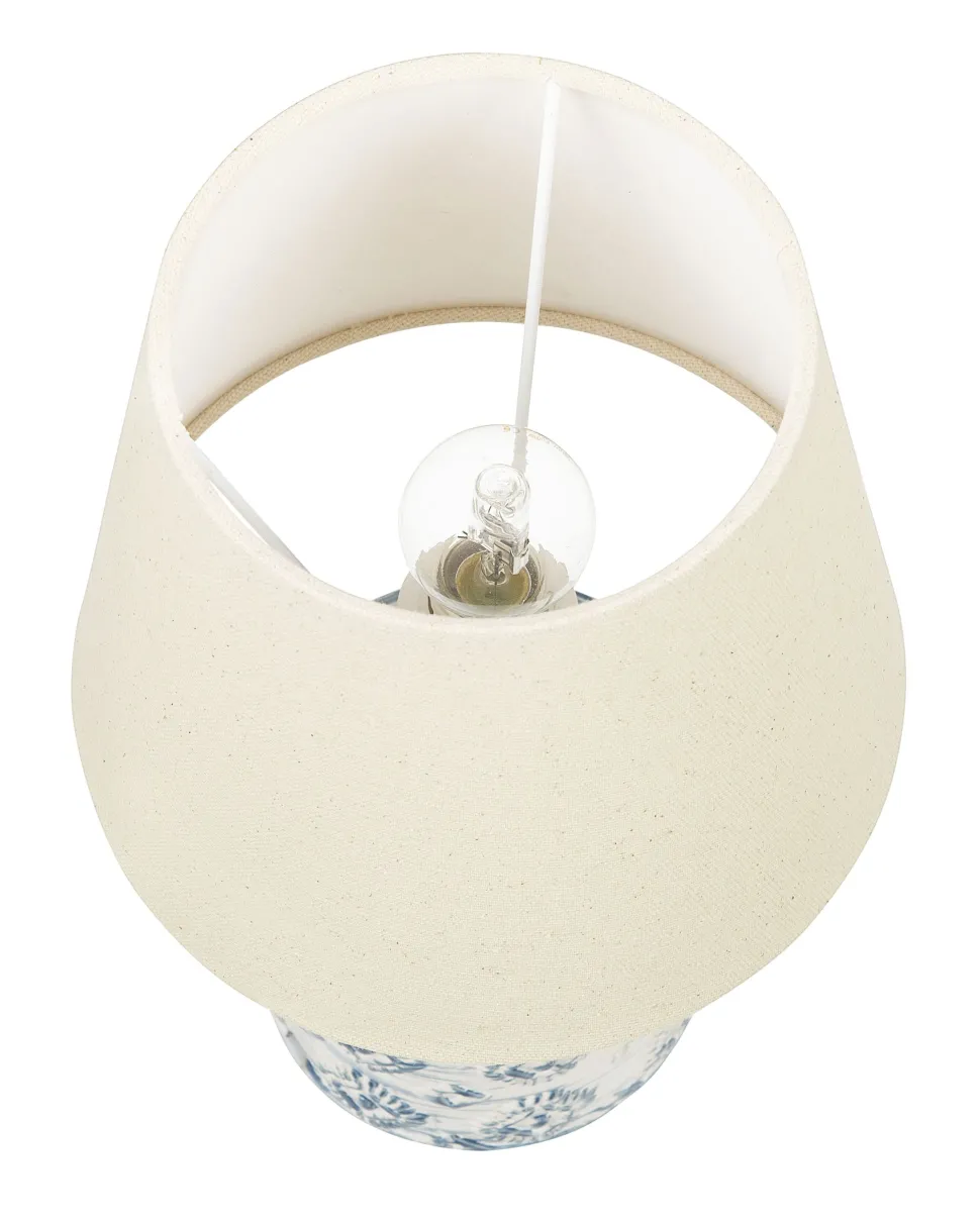 Candeeiro De Mesa Creme Rosanna