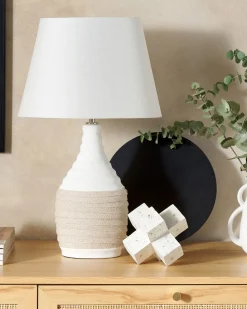 Candeeiro De Mesa Creme Tormes