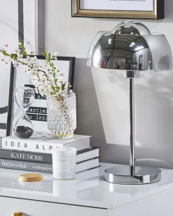 Candeeiro De Mesa Cromado Senette