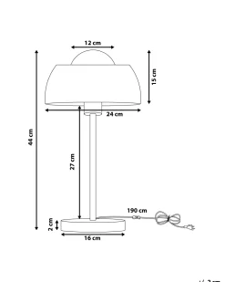 Candeeiro De Mesa Cromado Senette