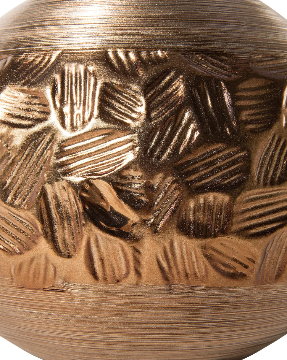 Candeeiro De Mesa Dourado E Castanho Yakima