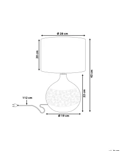 Candeeiro De Mesa Dourado E Castanho Yakima