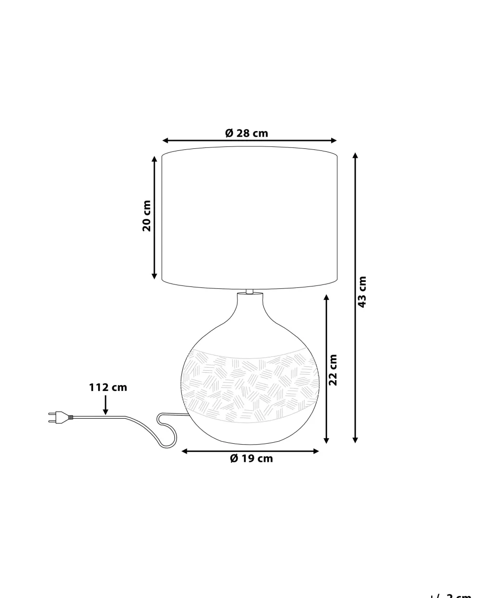 Candeeiro De Mesa Dourado E Castanho Yakima