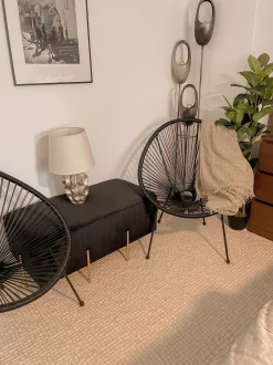 Candeeiro De Mesa Dourado Allika