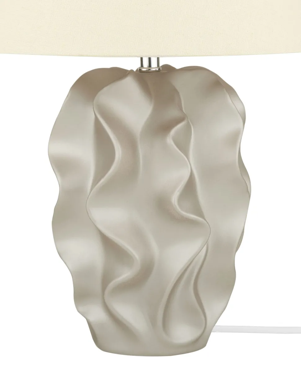 Candeeiro De Mesa Dourado Allika