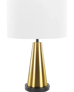 Candeeiro De Mesa Dourado Sandon