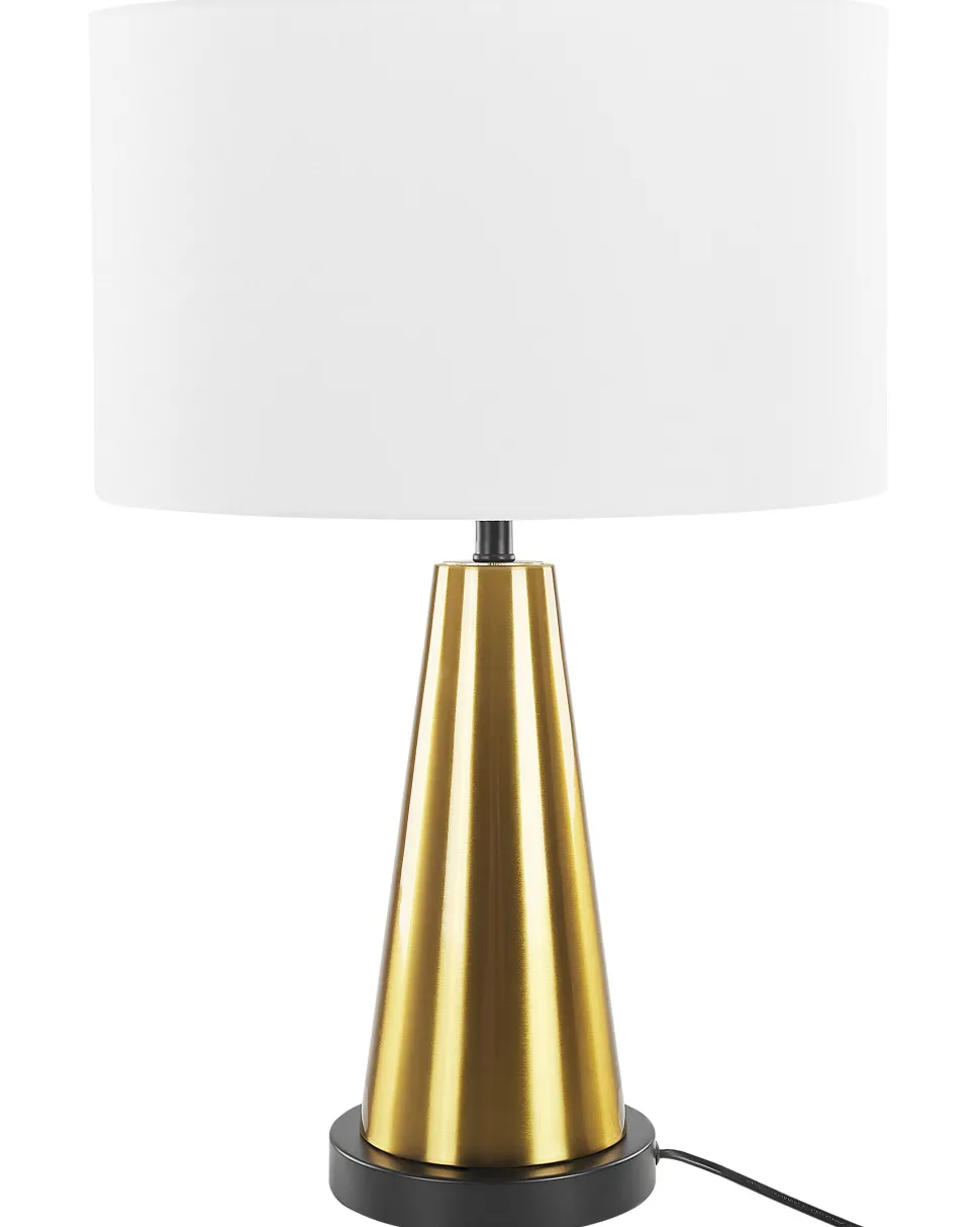 Candeeiro De Mesa Dourado Sandon