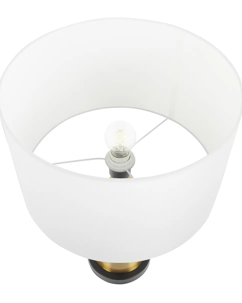 Candeeiro De Mesa Dourado Sandon