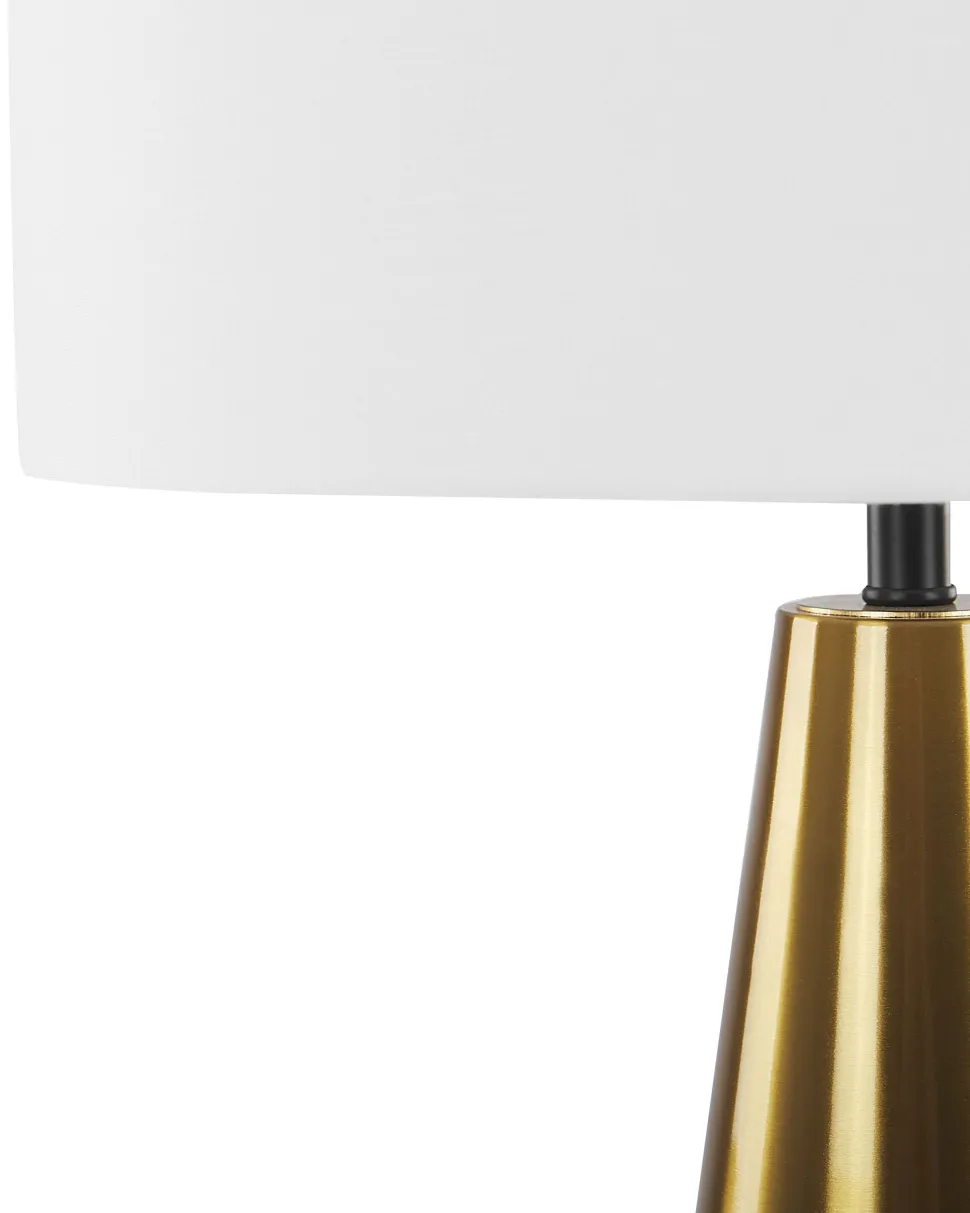 Candeeiro De Mesa Dourado Sandon