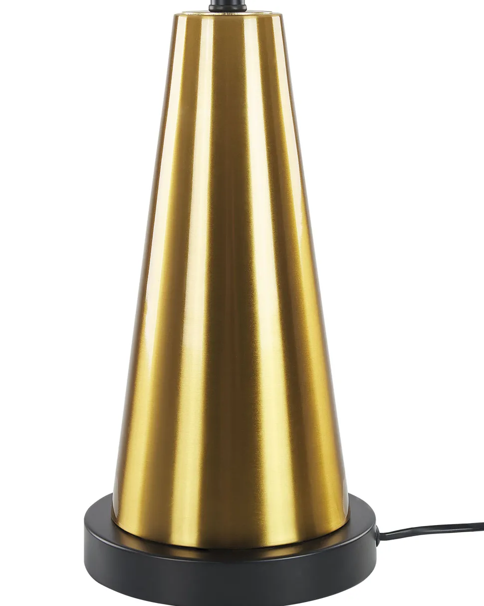 Candeeiro De Mesa Dourado Sandon