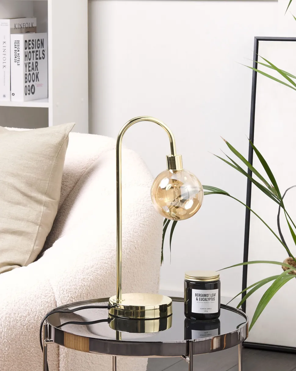 Candeeiro De Mesa Dourado Ramis