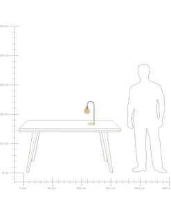 Candeeiro De Mesa Dourado Ramis