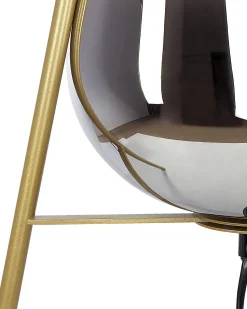 Candeeiro De Mesa Dourado Mena
