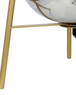 Candeeiro De Mesa Dourado Mena