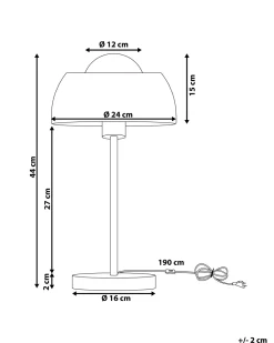 Candeeiro De Mesa Dourado Senette