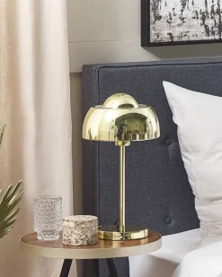 Candeeiro De Mesa Dourado Senette