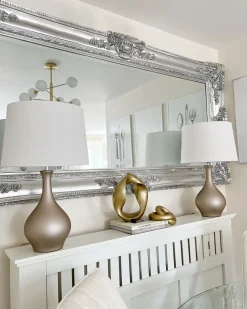 Candeeiro De Mesa Dourado Salla