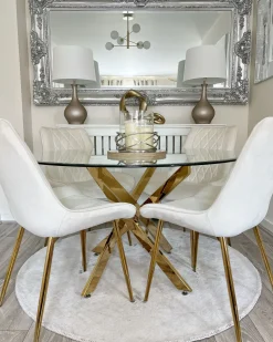 Candeeiro De Mesa Dourado Salla