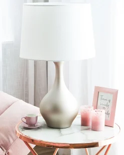 Candeeiro De Mesa Dourado Salla