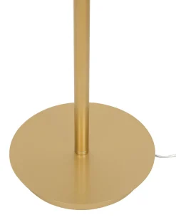 Candeeiro De Mesa Dourado Led Akan