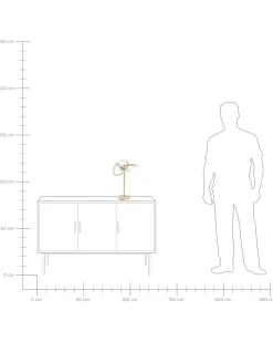 Candeeiro De Mesa Dourado Led Akan