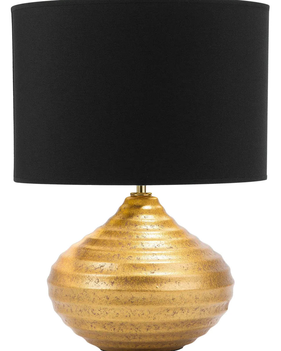 Candeeiro De Mesa Dourado 42 Cm Kuban