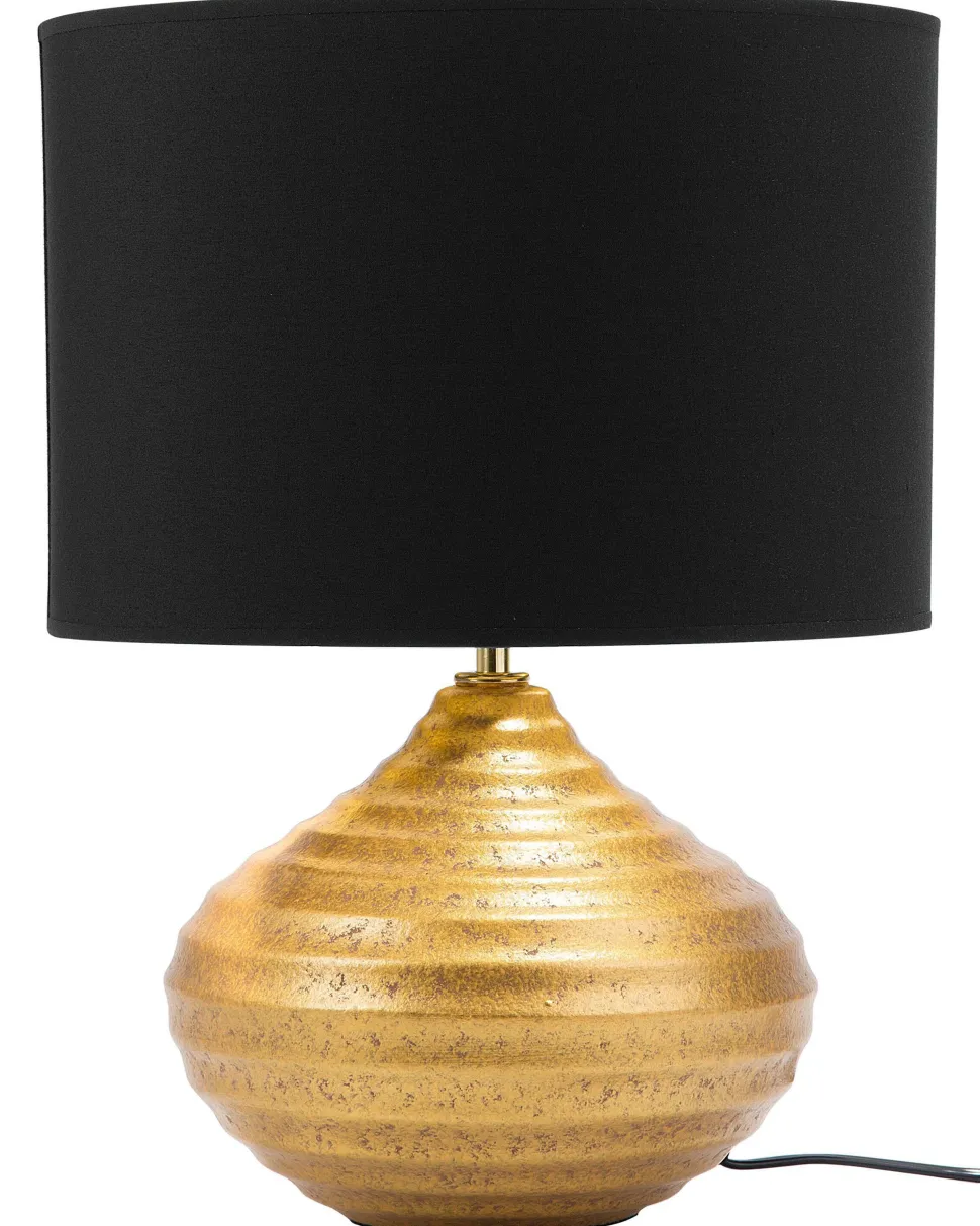 Candeeiro De Mesa Dourado 42 Cm Kuban