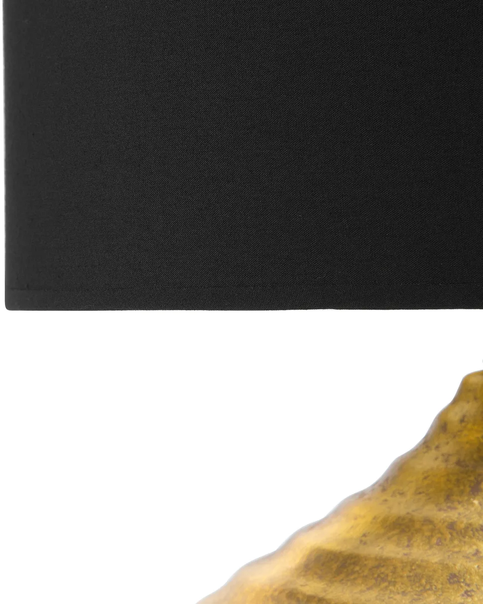 Candeeiro De Mesa Dourado 42 Cm Kuban