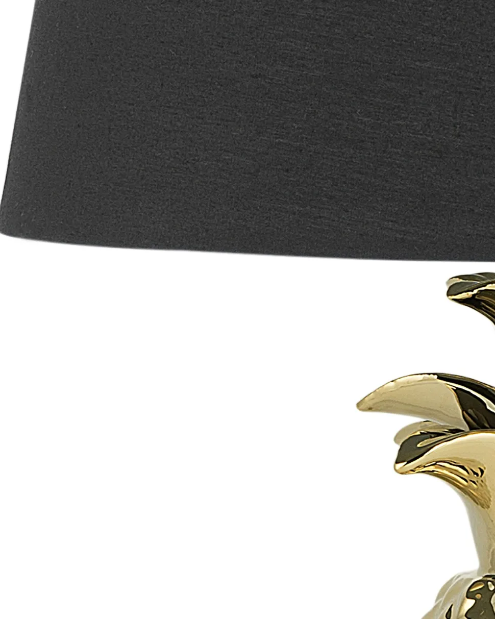 Candeeiro De Mesa Dourado 52 Cm Pineapple