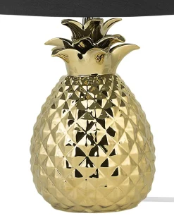 Candeeiro De Mesa Dourado 52 Cm Pineapple