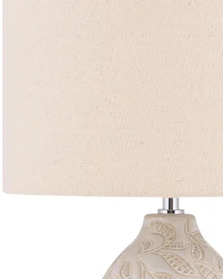 Candeeiro De Mesa Em Ceramica Creme 57 Cm Salza