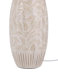 Candeeiro De Mesa Em Ceramica Creme 57 Cm Salza