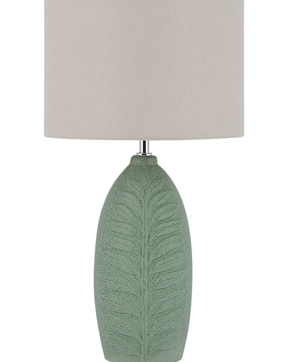 Candeeiro De Mesa Em Ceramica Verde 59 Cm Ohio