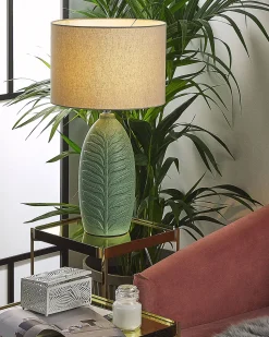 Candeeiro De Mesa Em Ceramica Verde 59 Cm Ohio