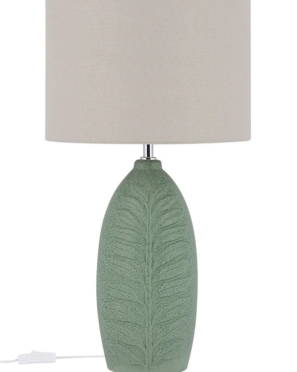 Candeeiro De Mesa Em Ceramica Verde 59 Cm Ohio