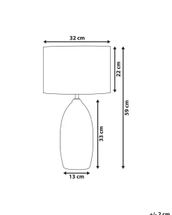 Candeeiro De Mesa Em Ceramica Verde 59 Cm Ohio