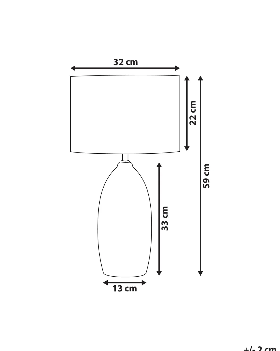 Candeeiro De Mesa Em Ceramica Verde 59 Cm Ohio