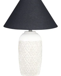 Candeeiro De Mesa Em Ceramica Creme Telire