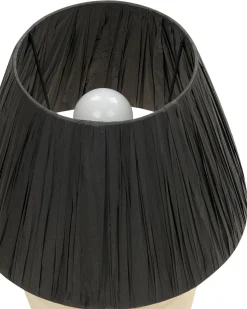 Candeeiro De Mesa Em Ceramica Creme 44 Cm Tigre