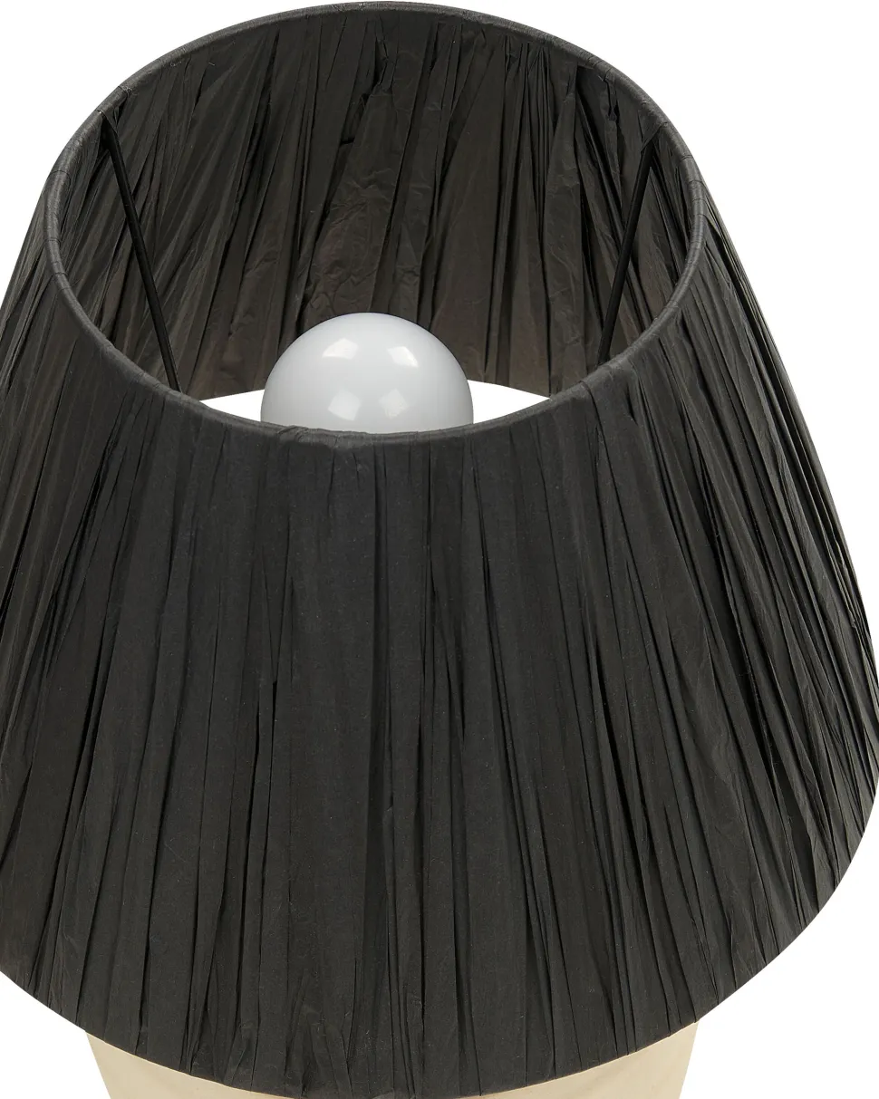 Candeeiro De Mesa Em Ceramica Creme 44 Cm Tigre