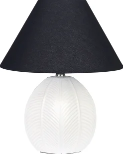 Candeeiro De Mesa Em Ceramica Creme Cadena