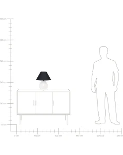 Candeeiro De Mesa Em Ceramica Creme Cadena