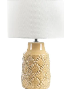 Candeeiro De Mesa Em Ceramica Laranja Balao