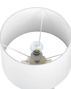 Candeeiro De Mesa Em Ceramica Creme Malabuka